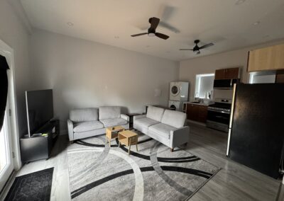 Kitchen and Living Area, Stone Retreat House